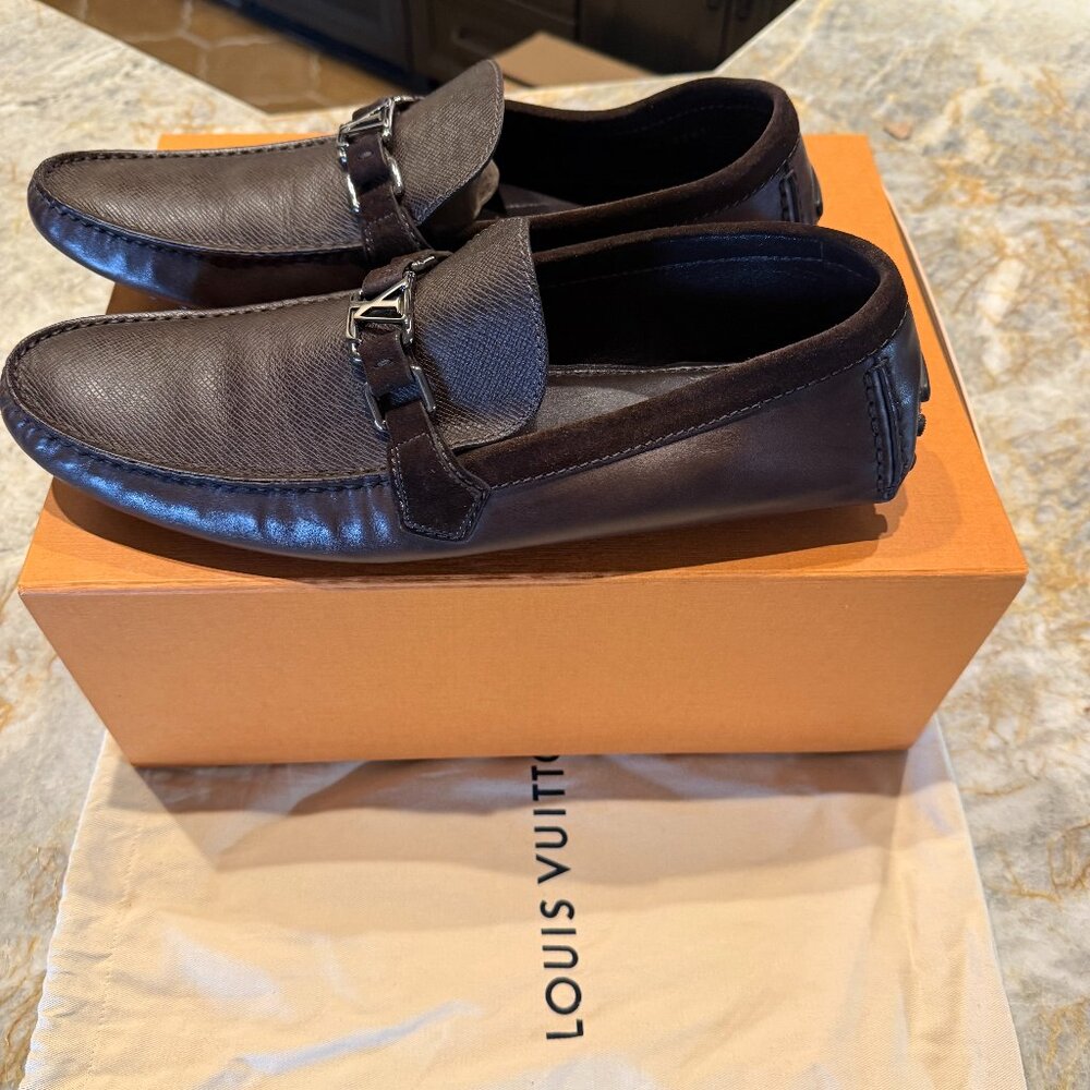 LV Monogram Leather Drivers